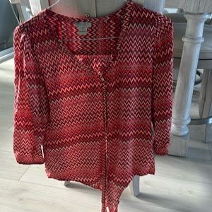 Lucky brand, adorable, top and ties at the bottom